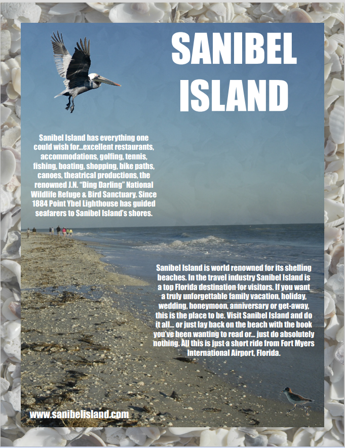 Adobe InDesign Flyer Sanibel Island